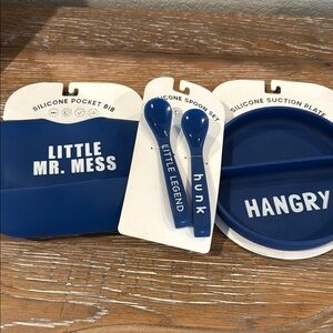 Blue Bibs for Stylish Dining